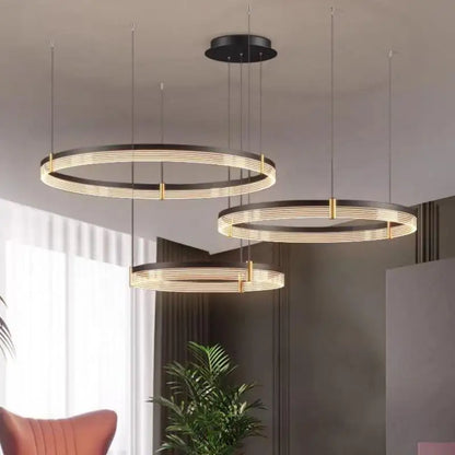 Decorbites™ Schwarze Acryl-LED-Hängeleuchte für modernes Wohnraumausstattung