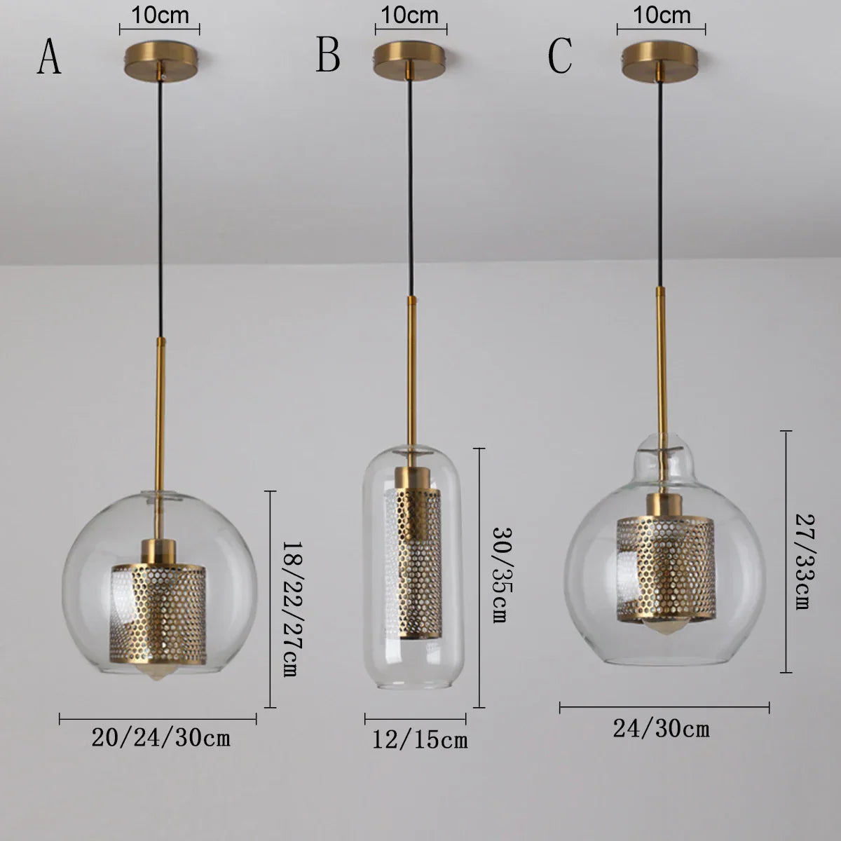 Decorbites™ Glas-Kugelleuchte: Moderne Hängelampe für Küche, Esszimmer, Wohnzimmer