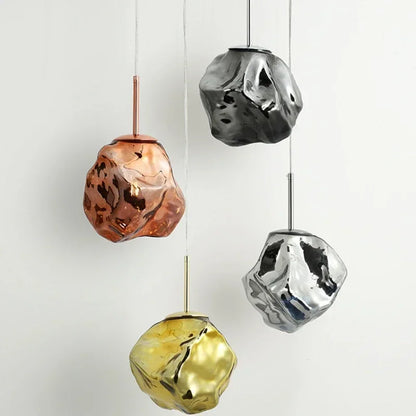 DecorBites™ Ice Glass Pendant Light for Hallway Dining Living Bedroom - Modern Hanging Lamp