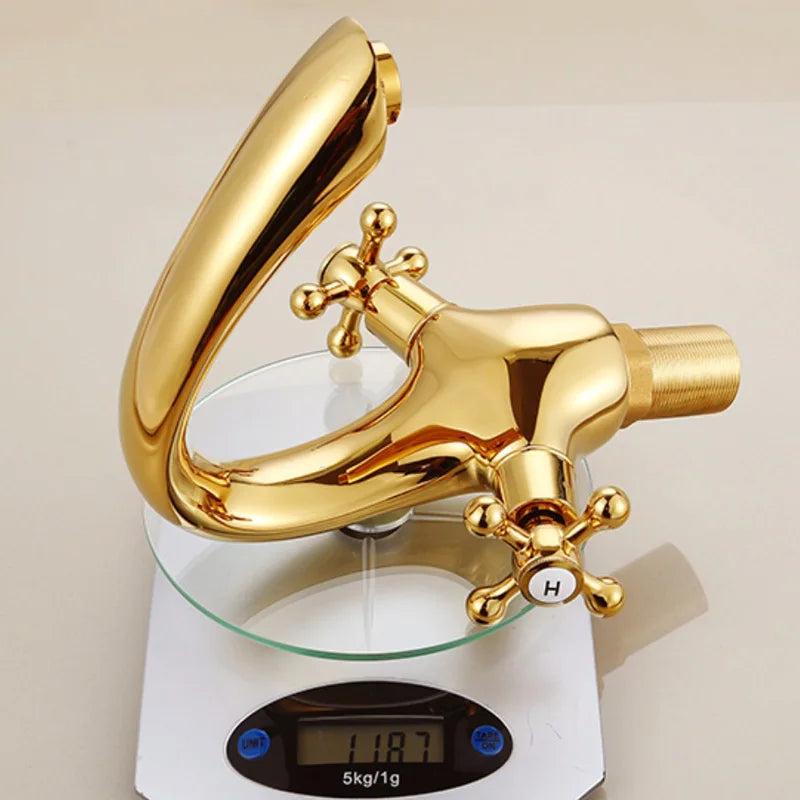 Gold Dual Handle Faucet