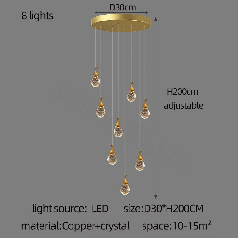 Crystal Gourd Chandelier