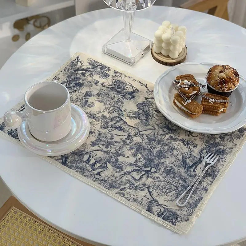 Decorbites™ Baumwoll-Leinen-Tischset - Wasserdicht & Wärmeisolierend Küchenuntersetzer