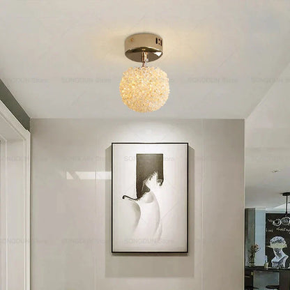 Decorbites™ Kristall-Runder Raum-Lüster - Elegante & Romantische Beleuchtung für Modernes Nachttisch-Dekor