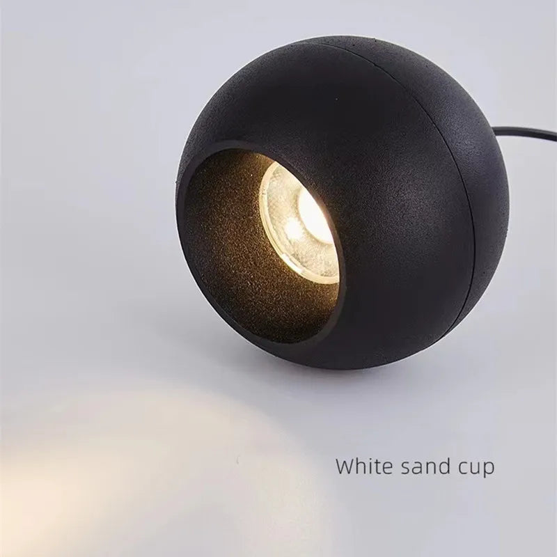 Modern Black Aluminum COB Pendant Light