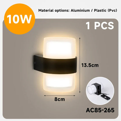 Decorbites™ LED-Wandleuchte: Moderne Innen- und Außenleuchte für Zuhause, Garten, Treppe, Schlafzimmer und Terrasse