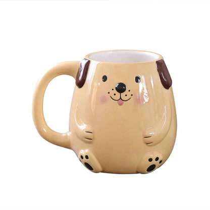 Decorbites™ Süße Cartoon-Tier-Keramiktasse Kinder-Frühstücksbecher Weihnachtsgeschenk