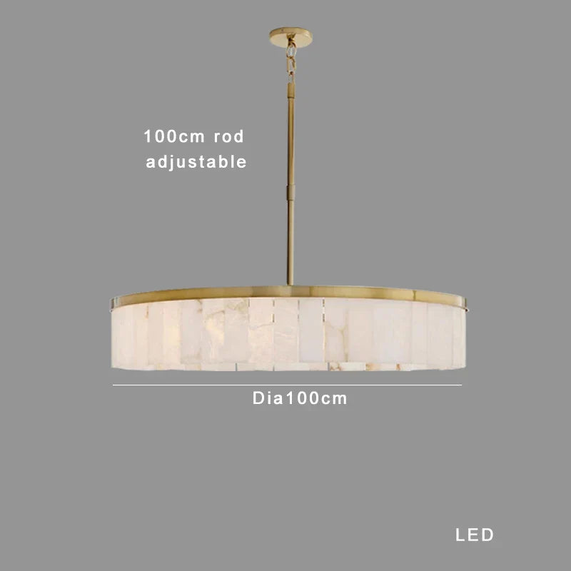 Decorbites™ Gold Marmor Deckenleuchte rund elegantes luxuriöses Anhängerleuchte