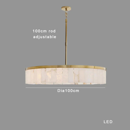 Decorbites™ Gold Marmor Deckenleuchte rund elegantes luxuriöses Anhängerleuchte