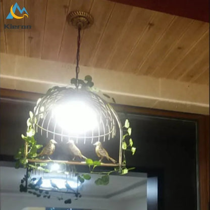 Decorbites™ Vogelkäfig-LED-Kronleuchter: Moderne Harz-Pendantleuchten für Schlafzimmer, Wohnzimmer und Restaurant