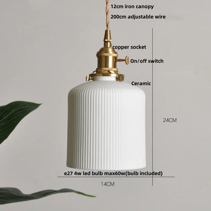 Decorbites™ Braune Holz-Keramik-Quasten-LED-Pendantleuchten für moderne Innenraumbeleuchtung