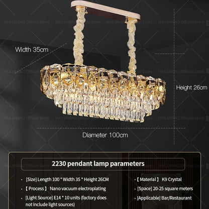 Decorbites™ Kristall-Leuchter: Moderner Luxus-Runder Italienisches Restaurant-Licht