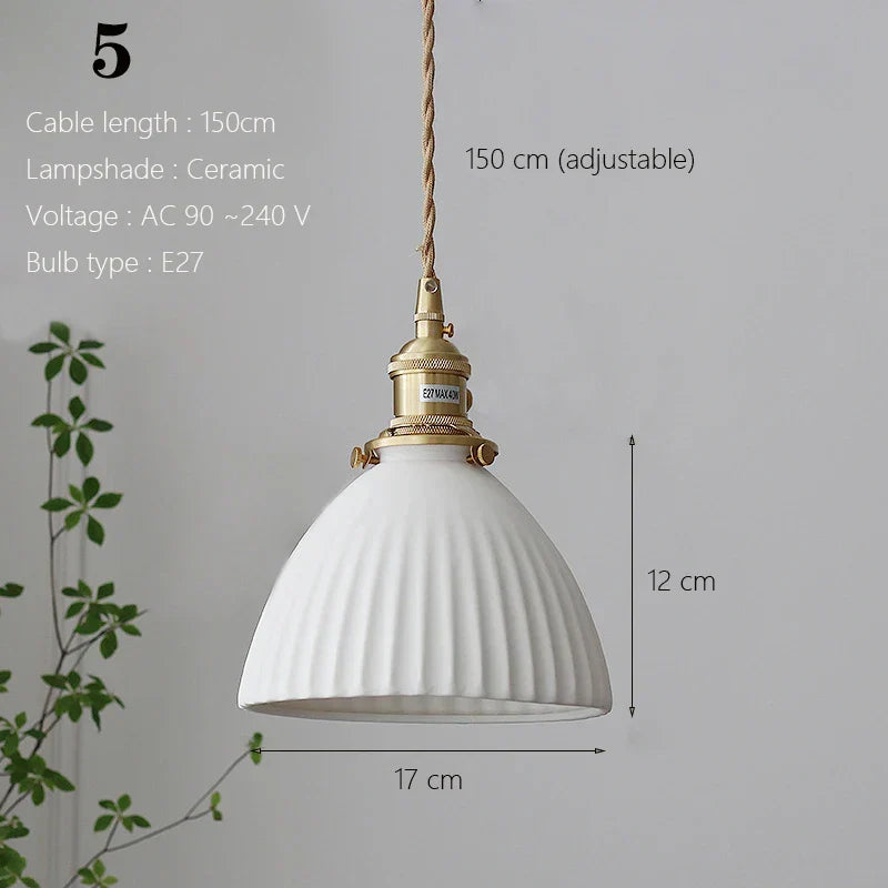 Scandinavian Ceramic Pendant Light