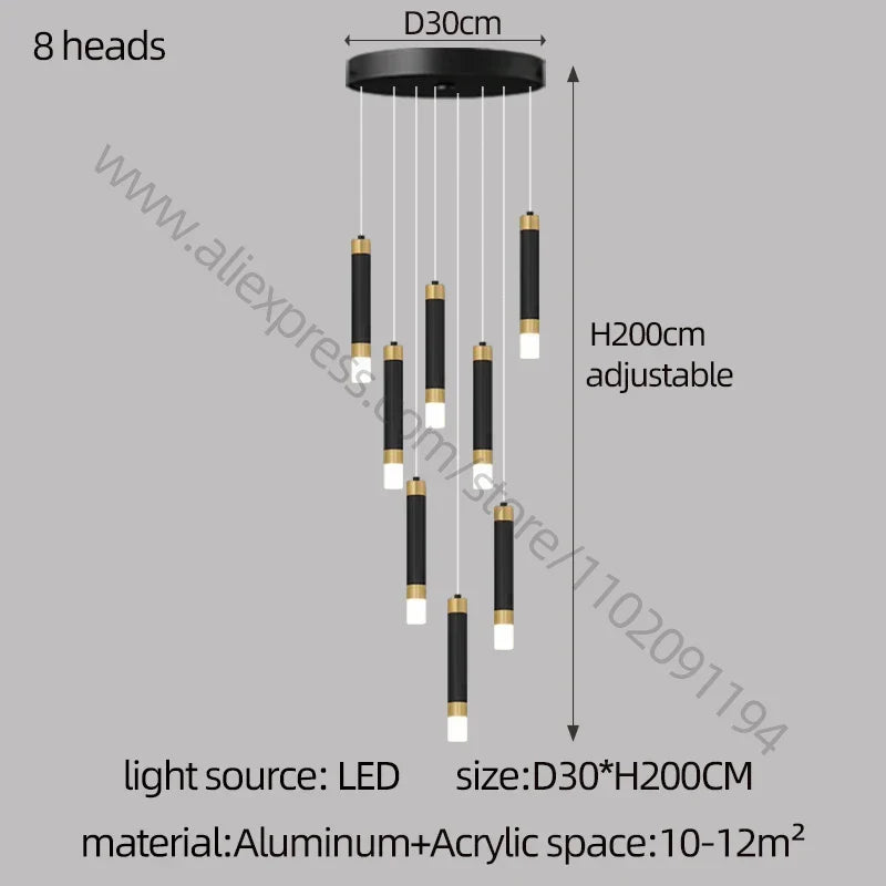 Decorbites™ LED-Kronleuchter: Modernes nordisches Acryl-Luxusbeleuchtung für die Hausdekoration