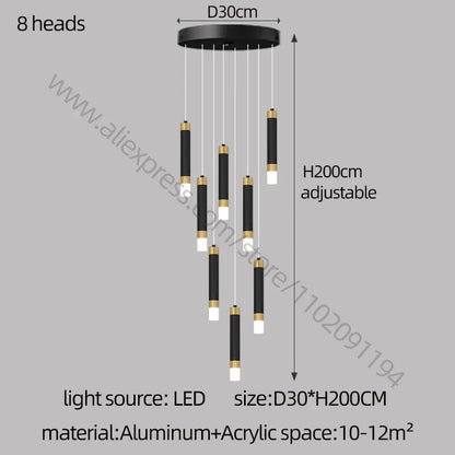 Decorbites™ LED-Kronleuchter: Modernes nordisches Acryl-Luxusbeleuchtung für die Hausdekoration