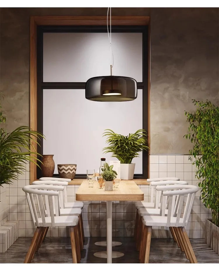 Nordisches Restaurant-Pendant-Licht, modernes Luxus-Bar-Tresen, Café-Nachttisch-Einzelkopf-Glas-Kunst-Lichtarmatur