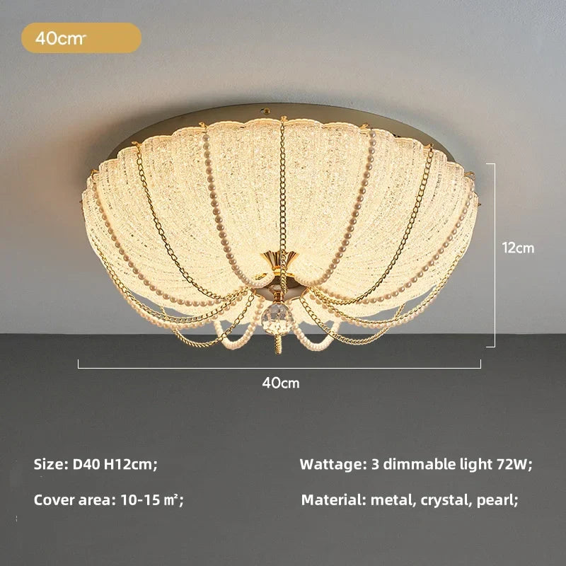 DecorBites™ Crystal Dimmable LED Ceiling Light for Modern Bedroom Decor