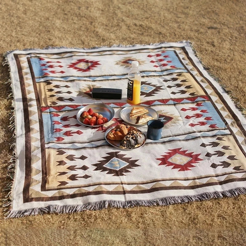 Decorbites™ Geometrische Baumwollgestrickte Sofadecke & Wandteppich