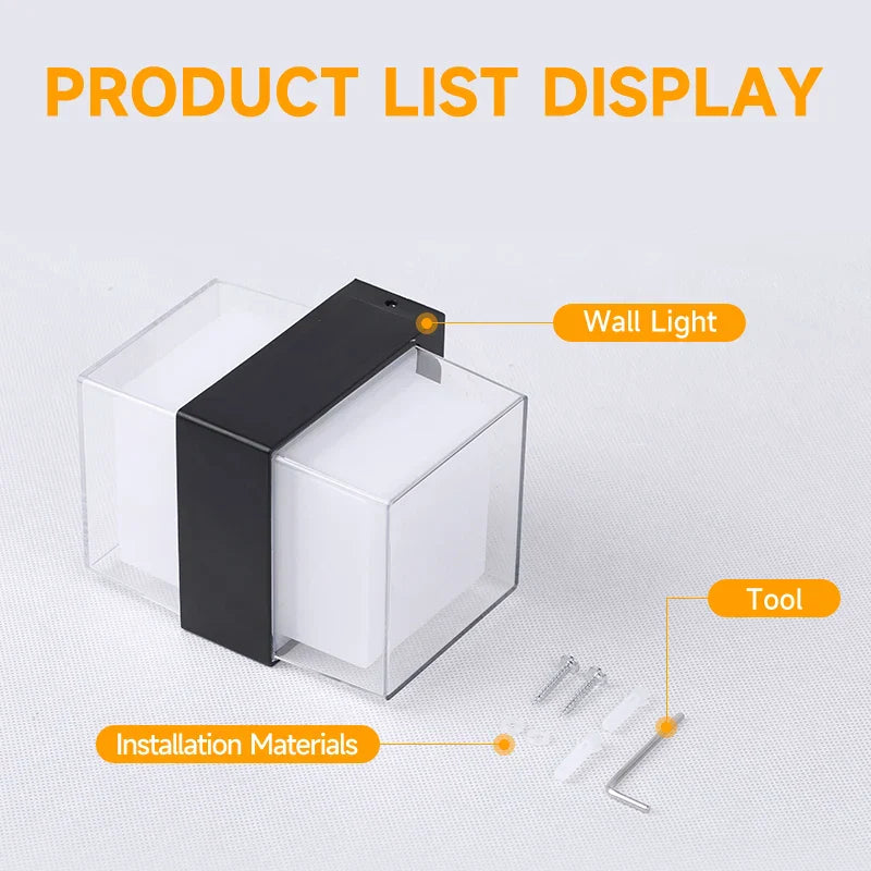 DecorBites™ LED Facade Wall Light for Home and Garden Decor, Waterproof Stair Luminaire