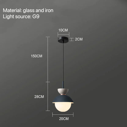 Decorbites™ Glas-Kugelleuchte: Moderne nordische Leuchte für die Einrichtung zu Hause, Küche, Esszimmer, Schlafzimmer