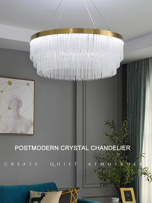 Decorbites™ Kristall-Deckenleuchter: Moderne LED-Luxus-Hängeleuchte für die Hausdekoration