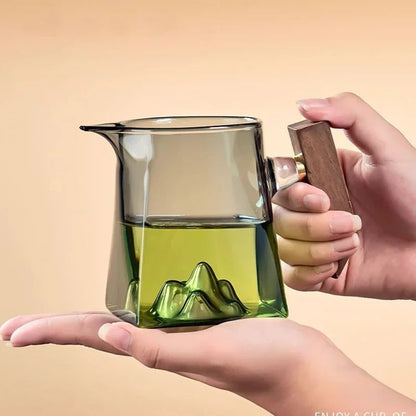 Decorbites™ Glas-Kung-Fu-Teebecher-Set mit Griff und Sieb, 350 ml