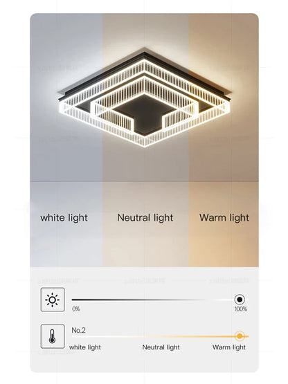 Decorbites™ LED Schwarz Kronleuchter Acryl Deckenlampe: Moderne Luxusbeleuchtung für Zuhause & Büro