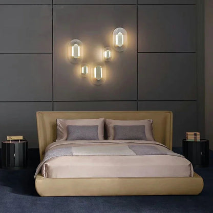 Decorbites™ Elegante Glas-Wandleuchte für Schlafzimmer, Wohnzimmer – Retro Designer Luxusbeleuchtung