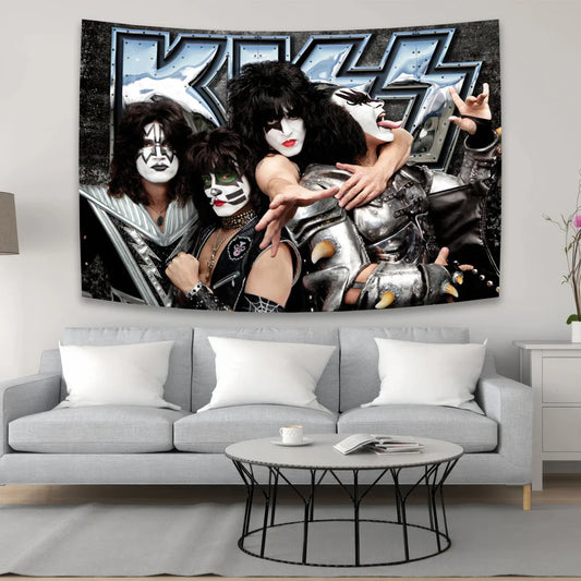 Decorbites™ KISS Band Leinwand-Gobelin Wandkunst-Dekoration für Wohnzimmer & Schlafzimmer