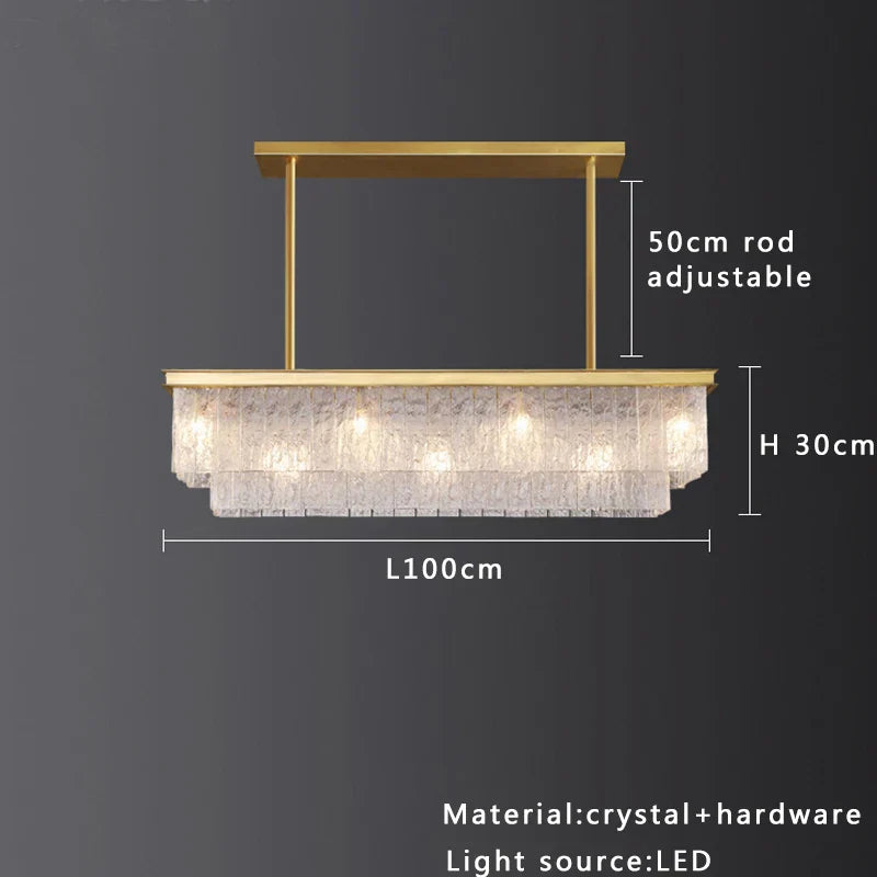 Decorbites™ Kristallglas-Deckenleuchter | Vintage-Luxus-Dekoration für Esszimmer und Wohnzimmer