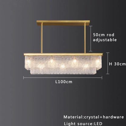 Decorbites™ Kristallglas-Deckenleuchter | Vintage-Luxus-Dekoration für Esszimmer und Wohnzimmer