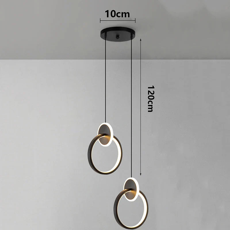 Modern Alloy LED Bedside Pendant Light