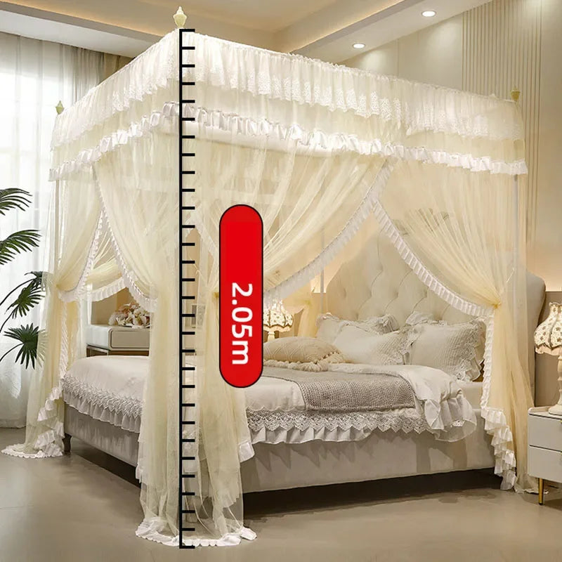 Decorbites™ Große Raum-Moskitonetz mit Halterung. Verschlüsseltes Netz, Insektensicheres Bettvorhang für den Haushalt.