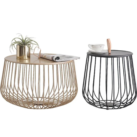 Decorbites™ Goldene Kürbis-Kaffeetisch für modernes Wohnzimmer-Dekor