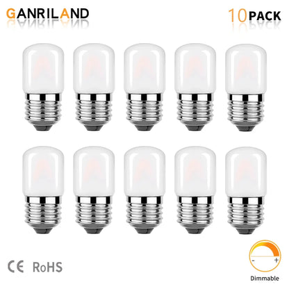 Decorbites™ dimmbare 1W Rohren-LED-Lampen, E27-Sockel, 2700K-6000K, matt - Deckenventilator, Kühlschrank