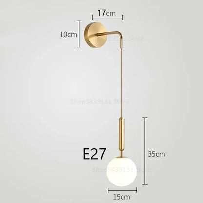 Decorbites™ Elegante Glas-Wandleuchte für Wohnzimmer Schlafzimmer LED-Beleuchtung