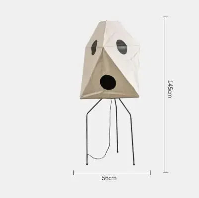 Decorbites™ Japanisches Reispapier-Bodenleuchte von Noguchi Yong für Schlafzimmer- und Salonbeleuchtung