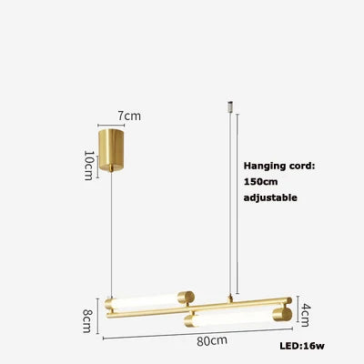 DecorBites™ LED Black Gold Designer Chandelier Lighting for Dinning Room