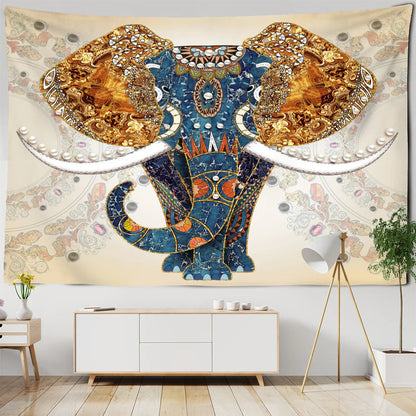 Decorbites™ Elefanten-Mandalas-Teppich Lebensbaum Wandbehang Psychedelisches Hexenwerk Hausdekoration