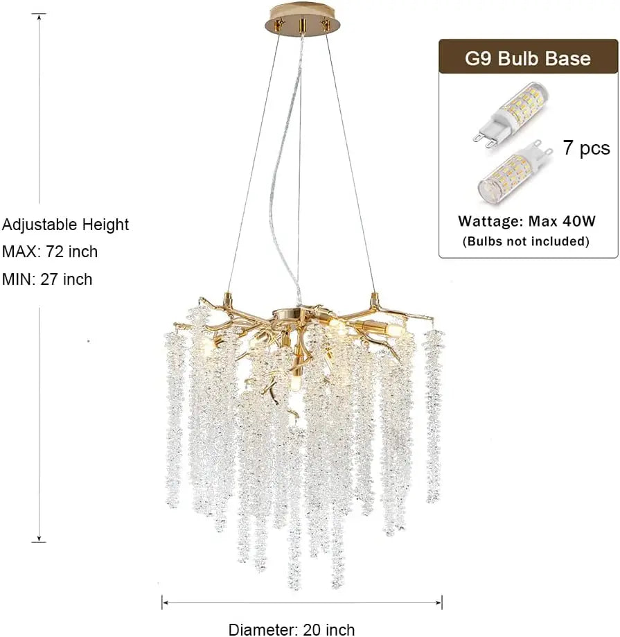 Decorbites™ Kristall-Quasten-Kronleuchter: Elegante Pendelleuchten für das Esszimmer