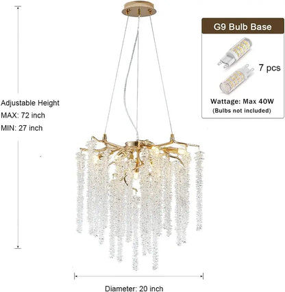 Decorbites™ Kristall-Quasten-Kronleuchter: Elegante Pendelleuchten für das Esszimmer