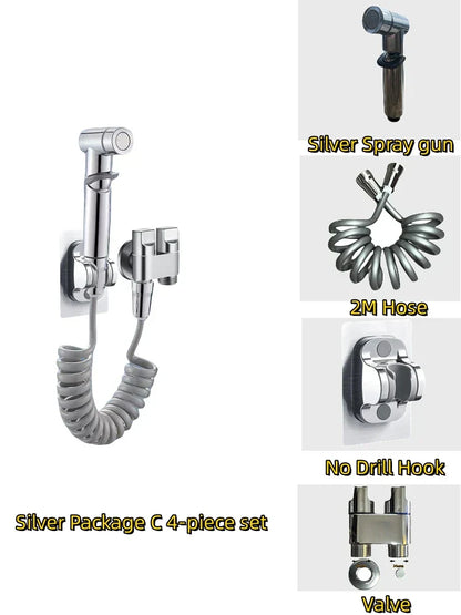 DecorBites™ High Pressure Handheld Bidet Sprayer Set for Bathroom Hygiene and Cleaning