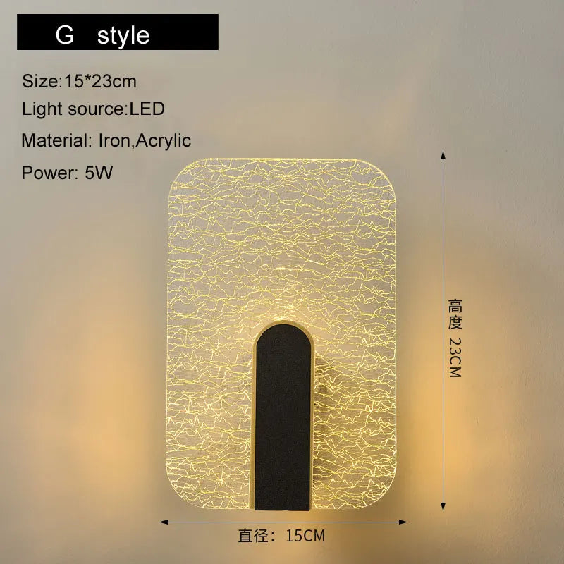 Decorbites™ LED Wandlampe 5W Moderne Nordische Wandleuchte für Schlafzimmer und Wohnzimmer