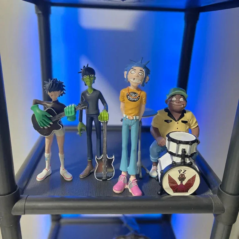 Decorbites™ Gorillaz Band Harz-Aktionsfiguren-Set - 2D Noodle Murdoc Russel Modellpuppen