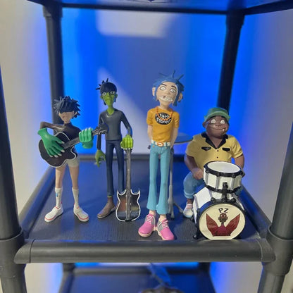 Decorbites™ Gorillaz Band Harz-Aktionsfiguren-Set - 2D Noodle Murdoc Russel Modellpuppen