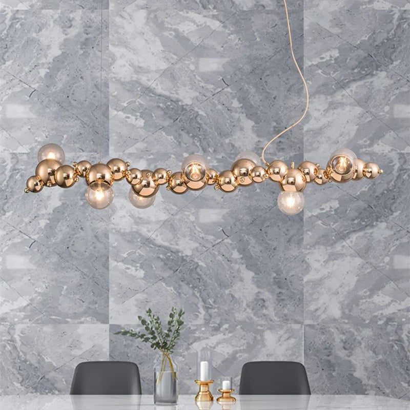 Decorbites™ LED Raupen-Kronleuchter: Stilvolles langes Pendel-Licht für Wohnzimmer, Restaurant, Hotel