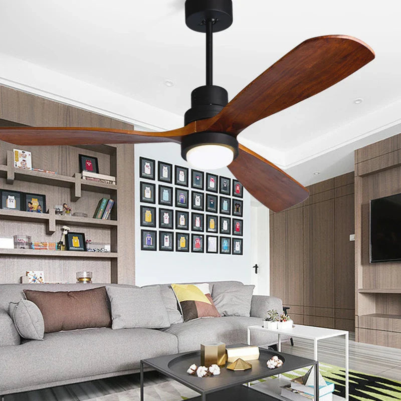 Decorbites™ 52-Zoll Retro-Deckenventilator mit Holzklingen und 15-W-Deckenleuchten