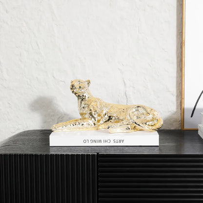 Decorbites™ Leopard-Resin-Skulptur - Heimdekoration Handwerkskunst & Tierfigur