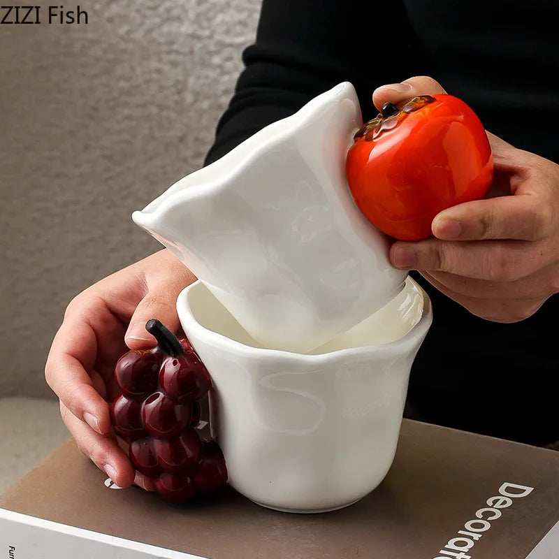 Decorbites™ Spaßige Früchte Keramikbecher Zitrone/Traube Esstisch-Kaffee-Nachmittagstee-Tasse