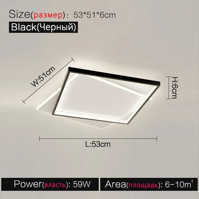 Decorbites™ LED-Deckenleuchte-Set – Modern minimalistisches nordisches Schlafzimmer-Wohnzimmer-Beleuchtung