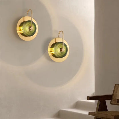 Decorbites™ Glas LED Metall Wandkunst Lampe | Nordisch Minimalistisches & Vintage Dekor für das Wohnzimmer